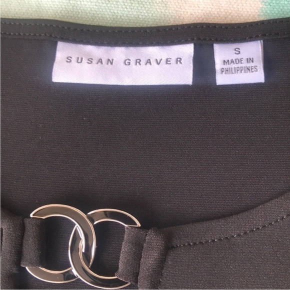 Susan Graver Black A‎ Line Dress - Picture 4 of 7